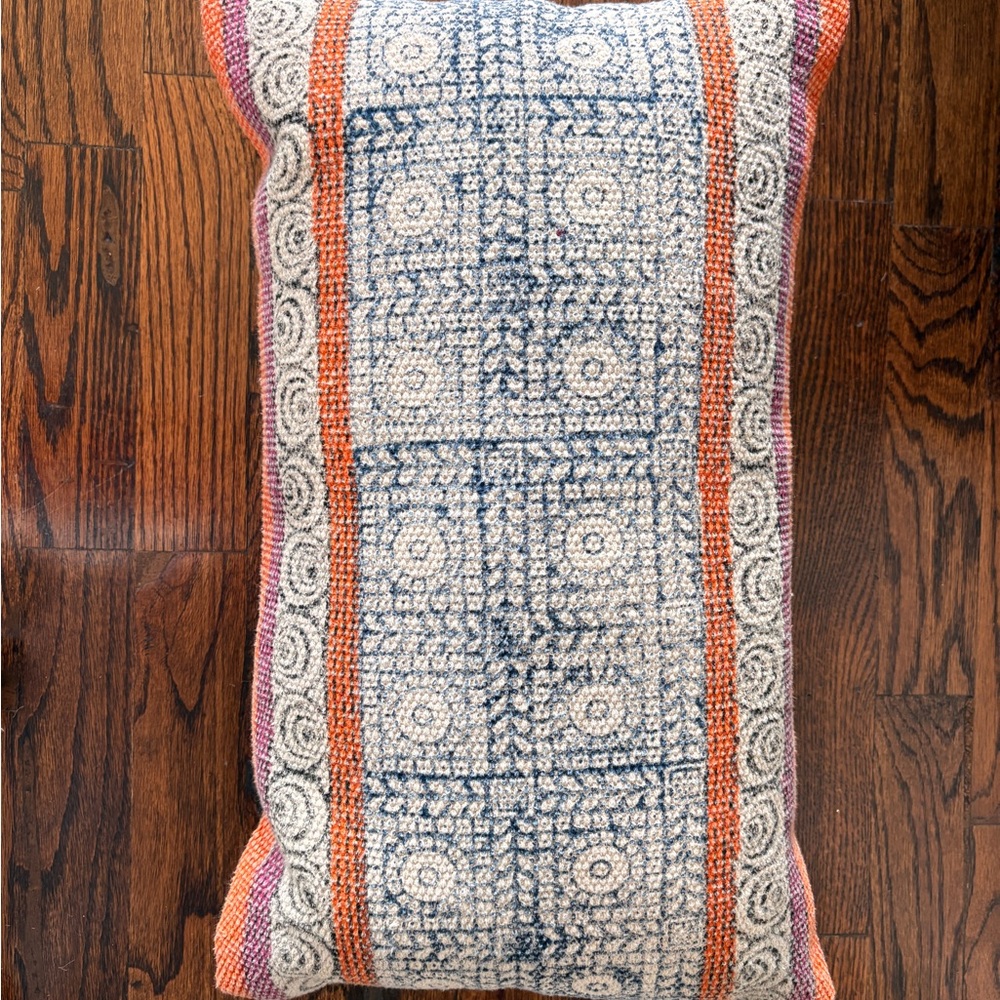Colorful Patterned Throw Pillow